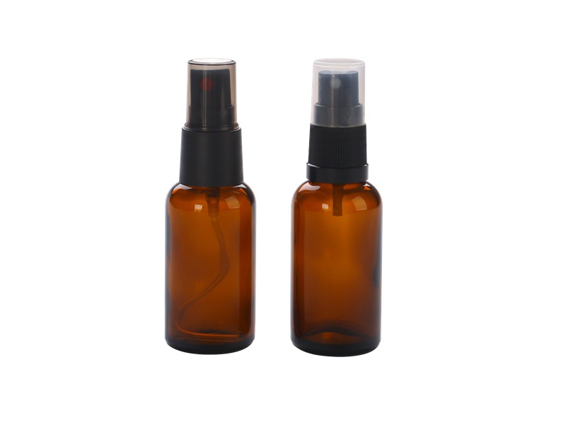 30ml cosmetic dark blue essential oil dropper glass bottle