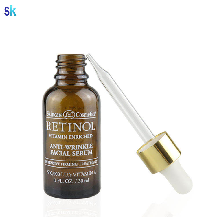 30ml custom glass dropper bottle with screen printing