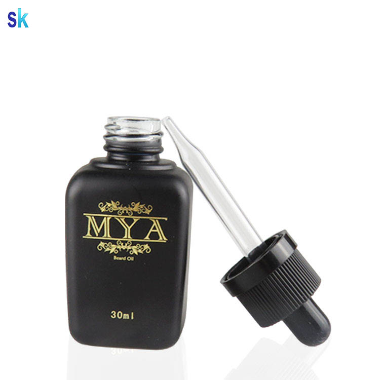 30ml custom glass dropper bottle with screen printing