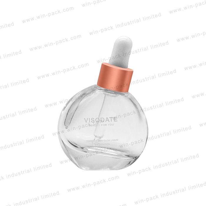 30ml custom pretty luxury rose gold dropper glass  bottle for essential oil