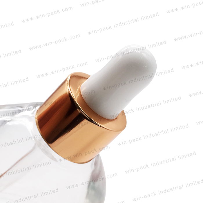 30ml custom pretty luxury rose gold dropper glass bottle for essential oil