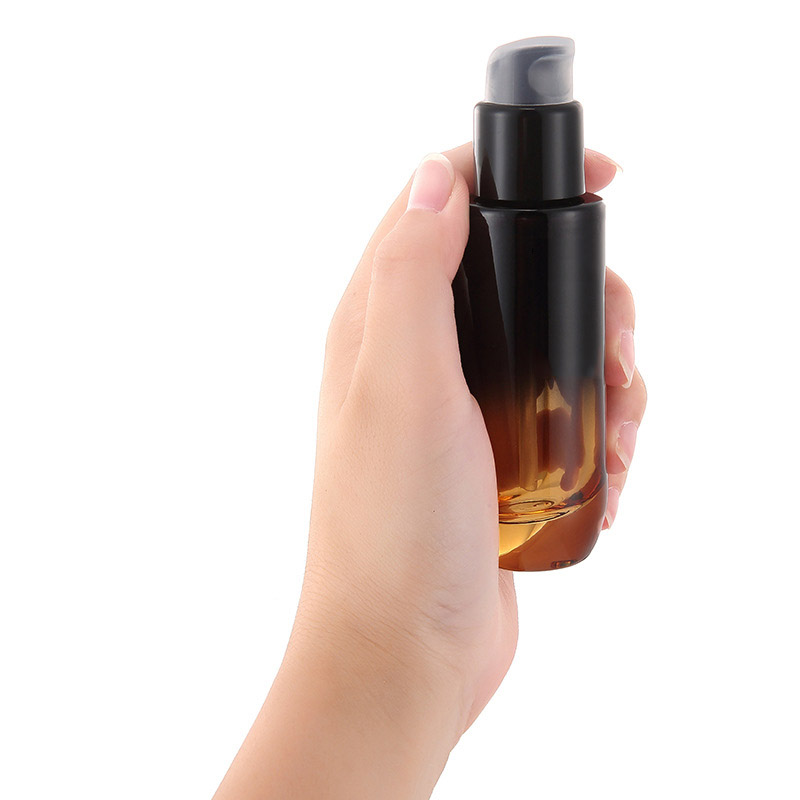 30ml customized eye essence bottle oil glass cosmetics foundation liquid bottle envases de vidrio goteros de vidrio