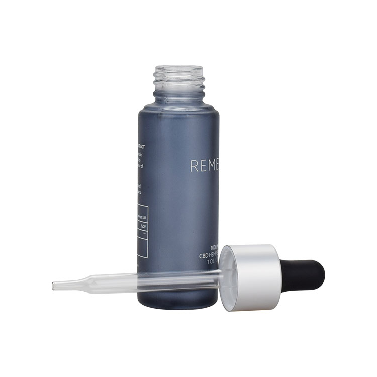 30ml dropper bottle frosted grey glass serum bottle