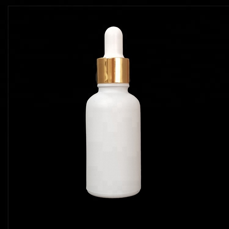 30ml dropper bottle white frosted glass smoke oil bottle with paper tube