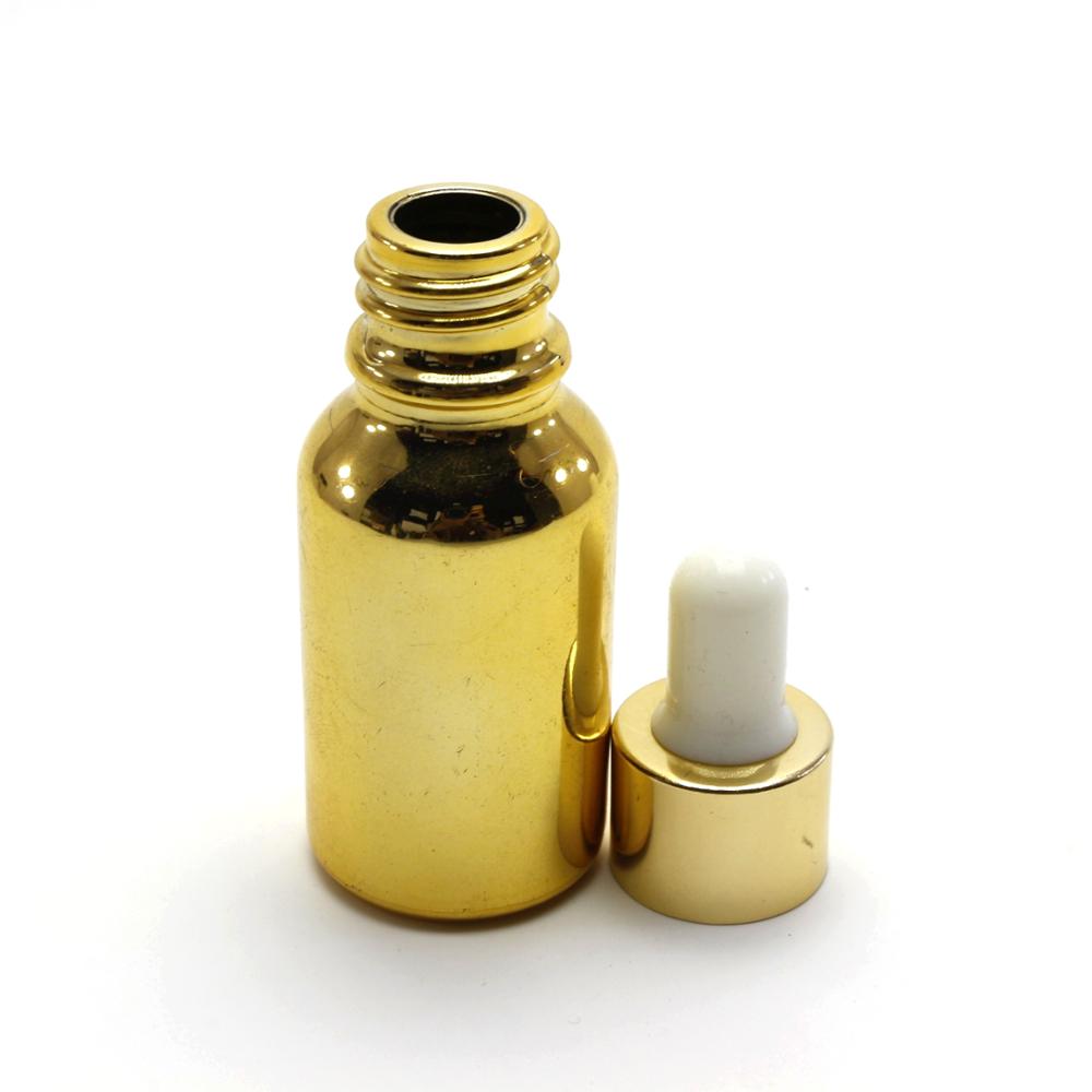 30ml empty glass liquor bottle with dropper cap could custom color GR-036R