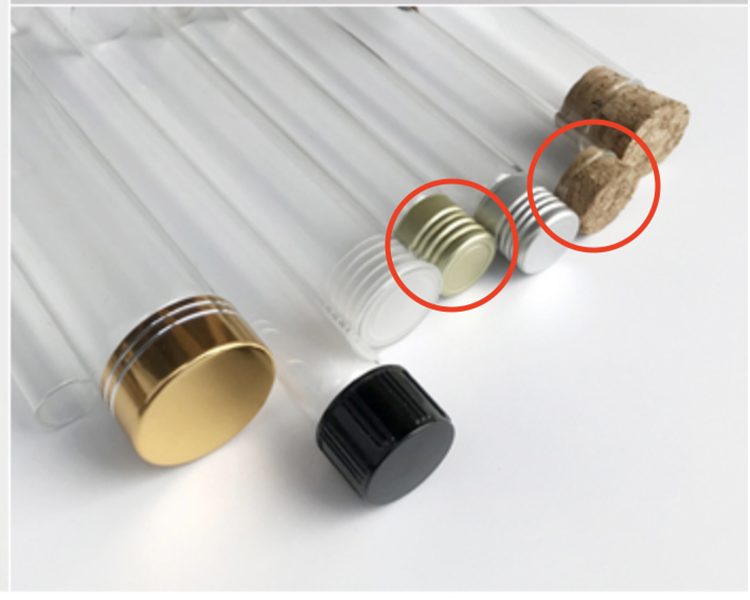 30ml empty wholesale glass Tube with cork , 1 ounce transparent glass jar, 30 ml glass small Wishing gift bottle In stock