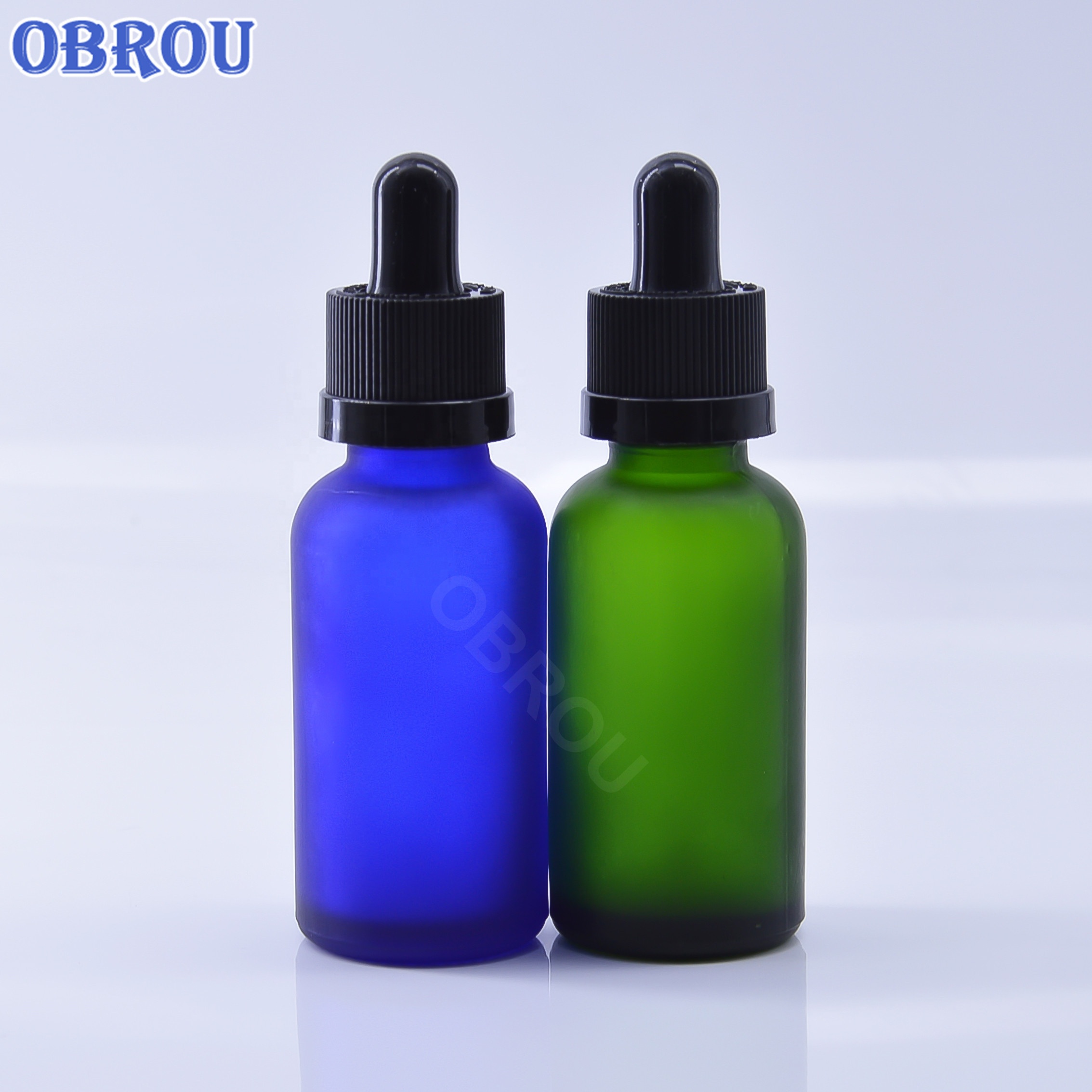 30ml essential oil glass bottle frosted green color brown color dropper bottle e liquid essential oil bottle