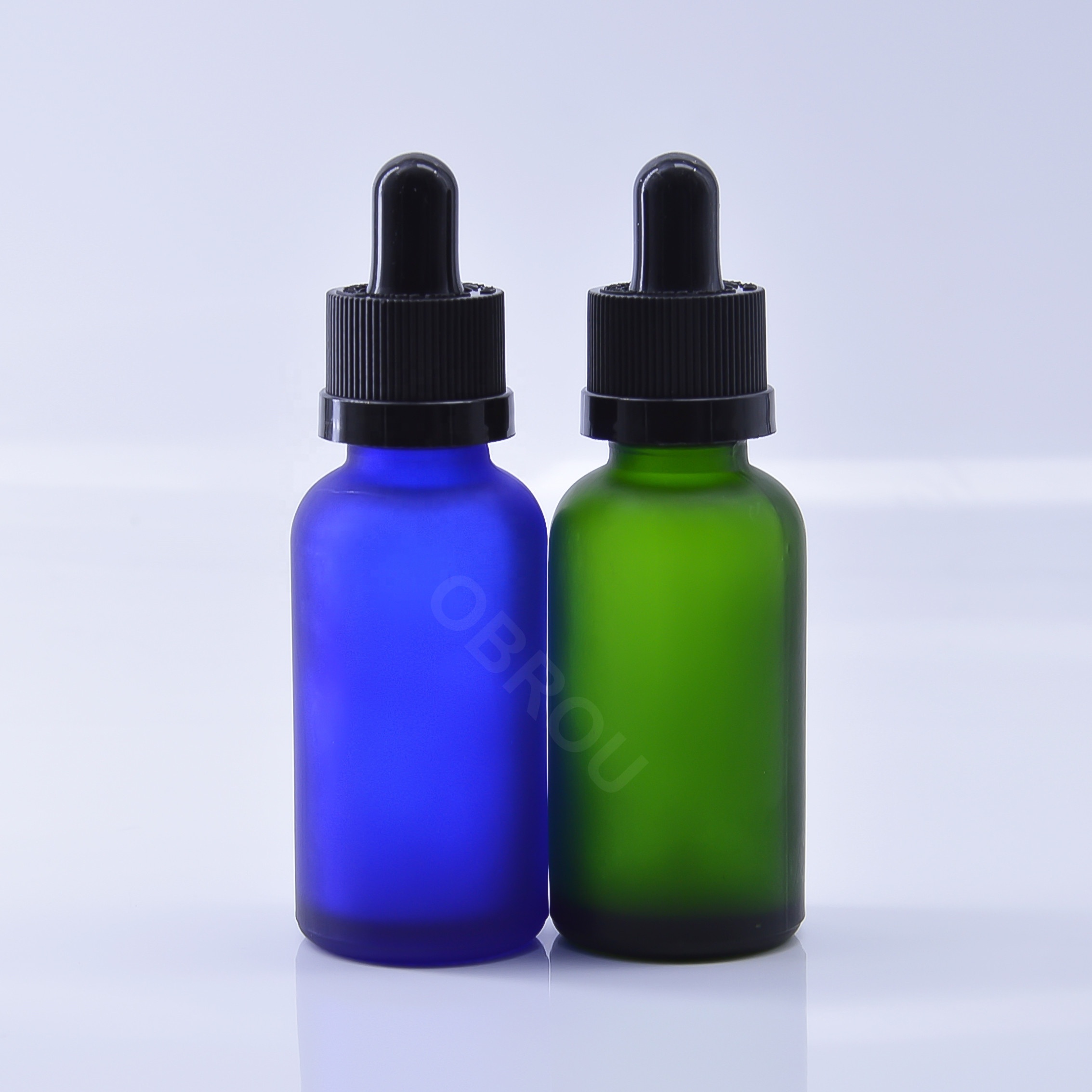 30ml essential oil glass bottle frosted green color brown color dropper bottle e liquid essential oil bottle