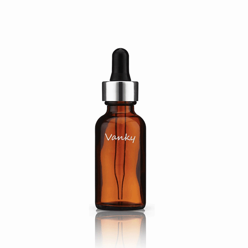 30ml essential serum glass  bottle with silver pump