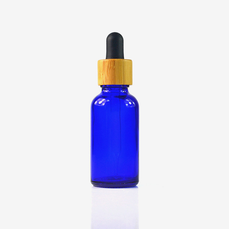 30ml essentiall oil glass bottle with bamboo cap