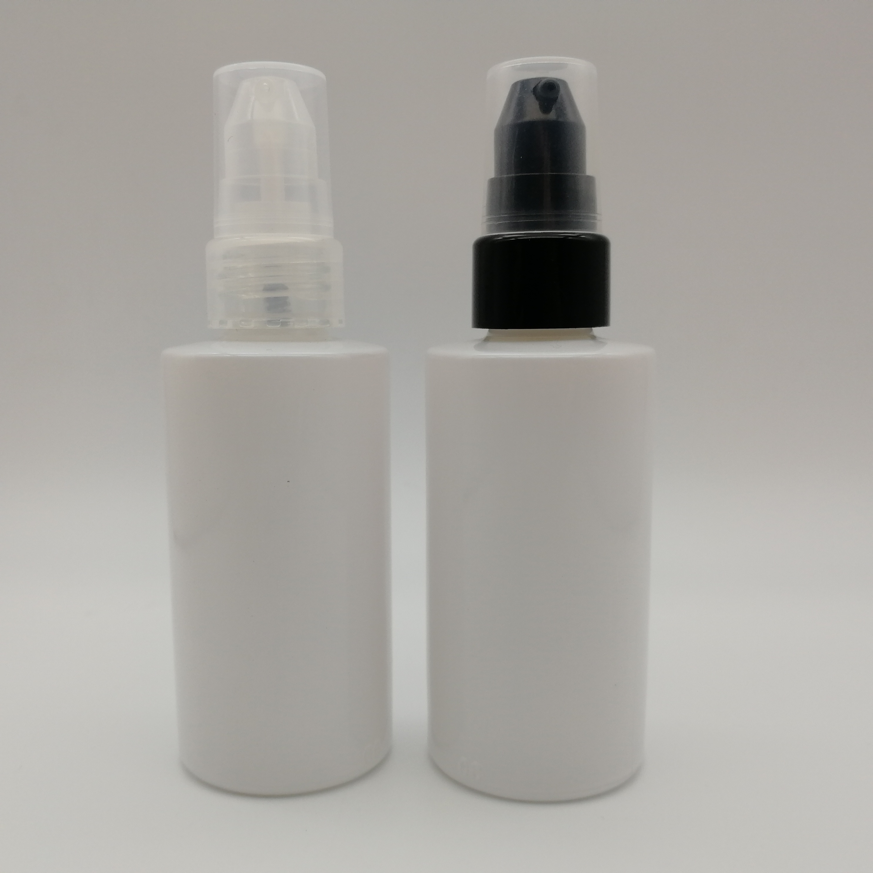 30ml fancy perfume serum treatment pump bottles clear glass with DIN18mm screw finish