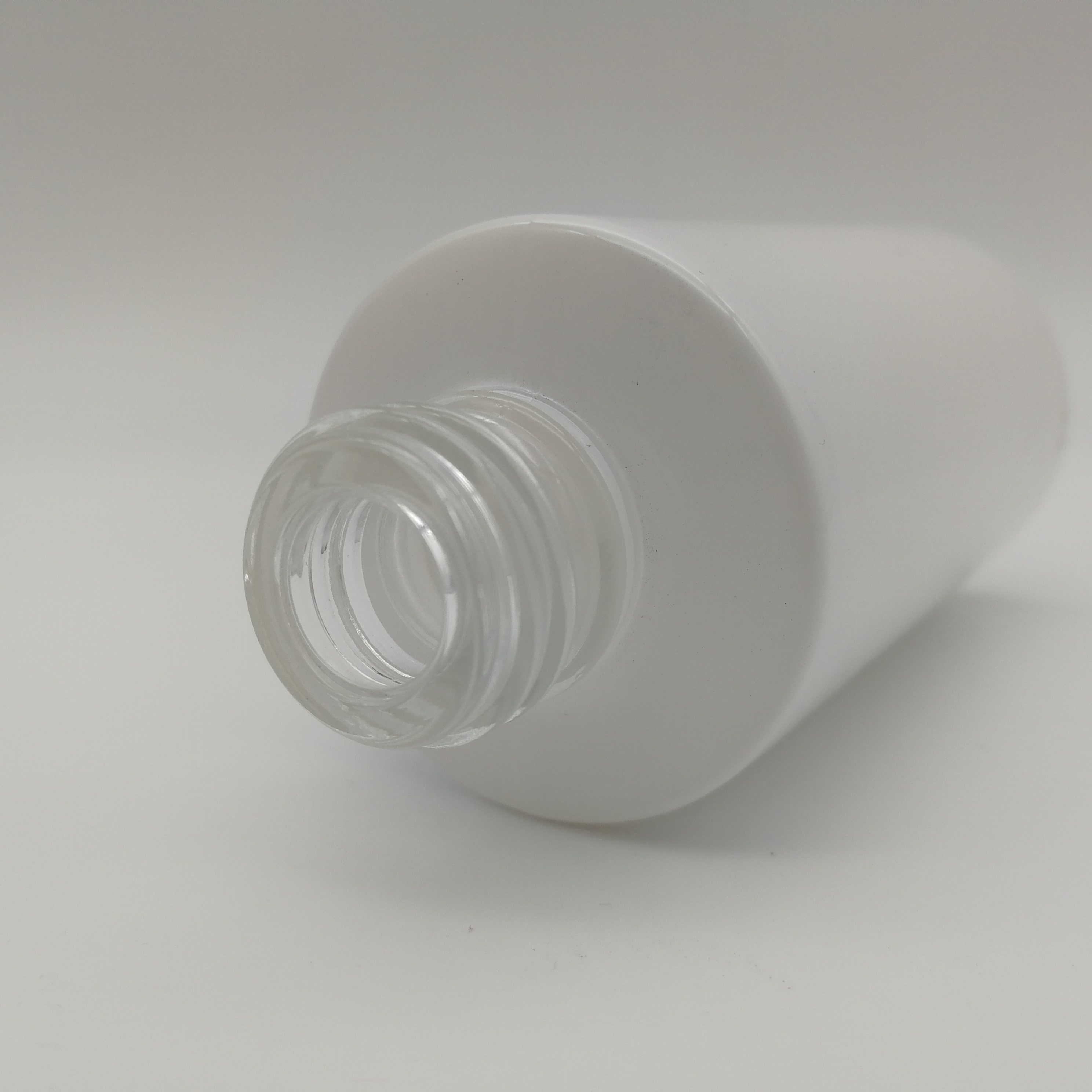 30ml fancy perfume serum treatment pump bottles clear glass with DIN18mm screw finish