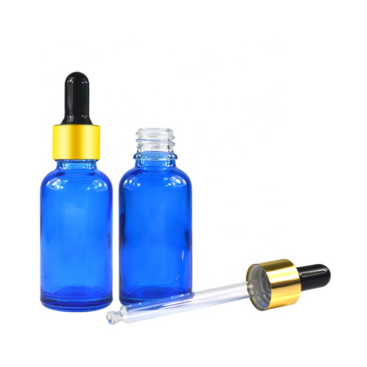 30ml fancy pink purple blue red black colors empty glass dropper bottles for cosmetic serum essential oil