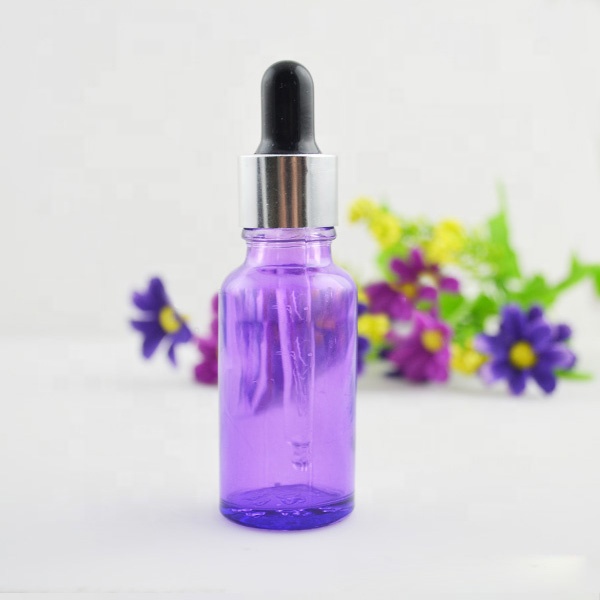 30ml fancy pink purple blue red black colors empty glass dropper bottles for cosmetic serum essential oil