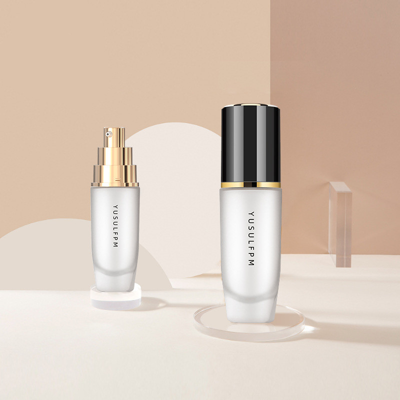 30ml foundation glass bottle empty glass foundation bottle round foundation bottle