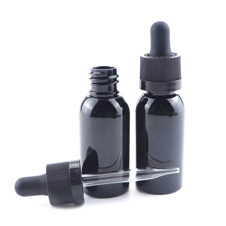 30ml frosted black dropper bottle black e liquid oil bottles black matte plastic bottles with dropper