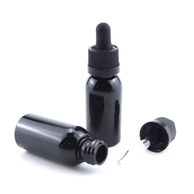 30ml frosted black dropper bottle black e liquid oil bottles black matte plastic bottles with dropper