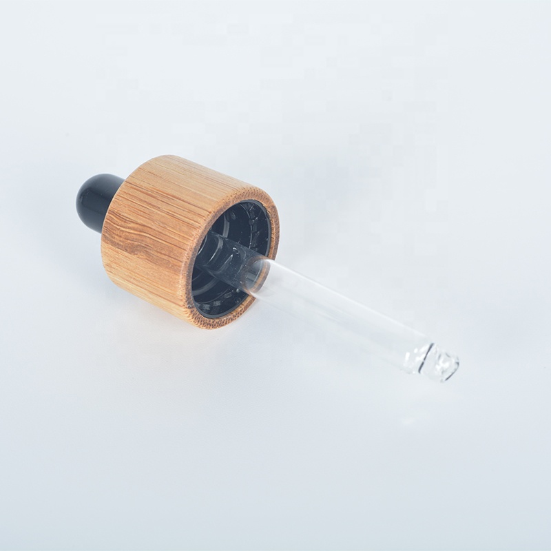 30ml frosted dropper glass bottle with bamboo dropper 2020 new trend