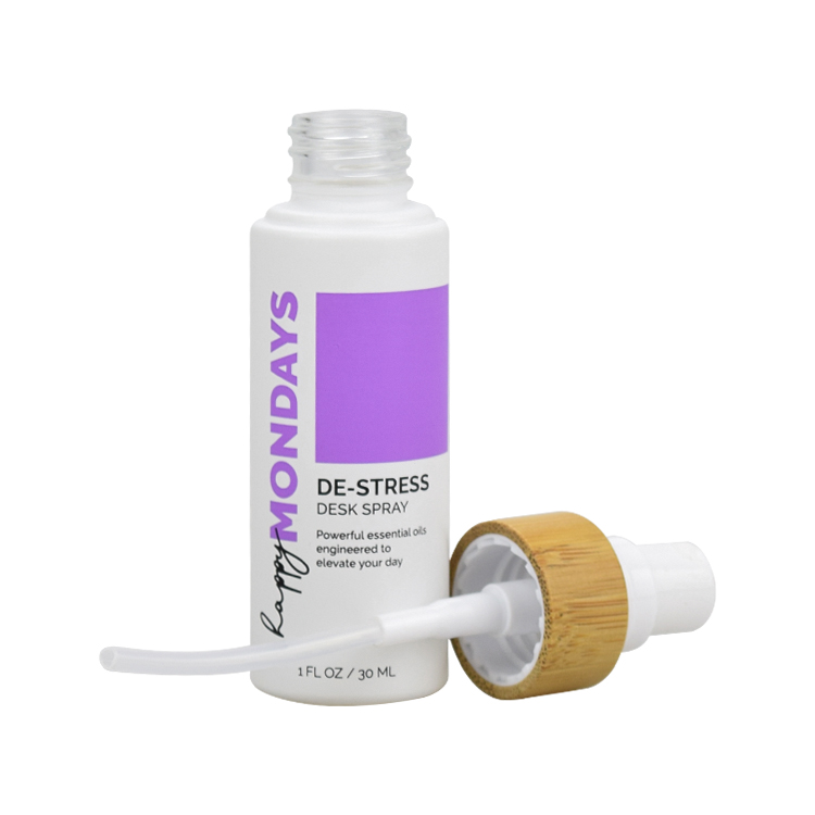 30ml glass bottle with bamboo spray 30 ml glass spray bottle with bamboo cap