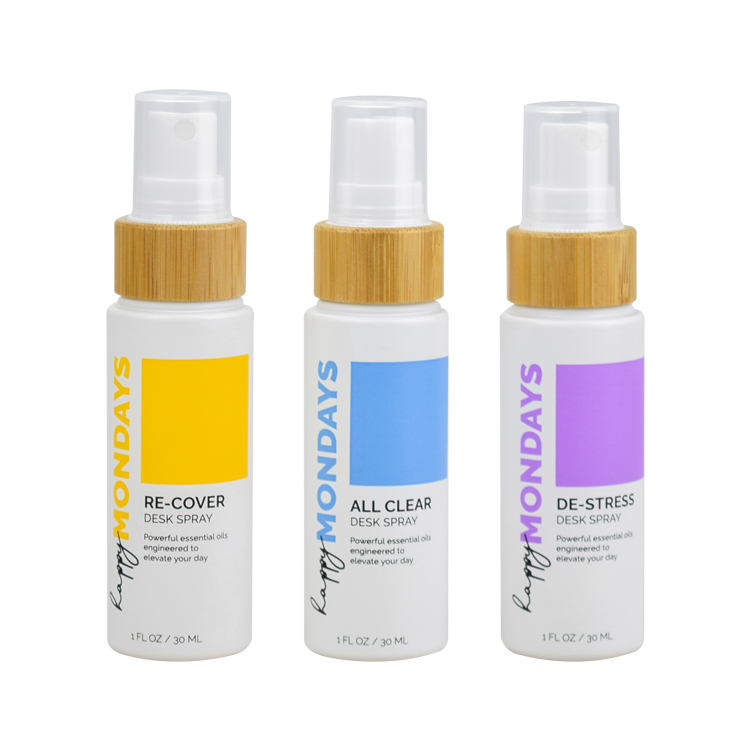 30ml glass bottle with bamboo spray 30 ml glass spray bottle with bamboo cap