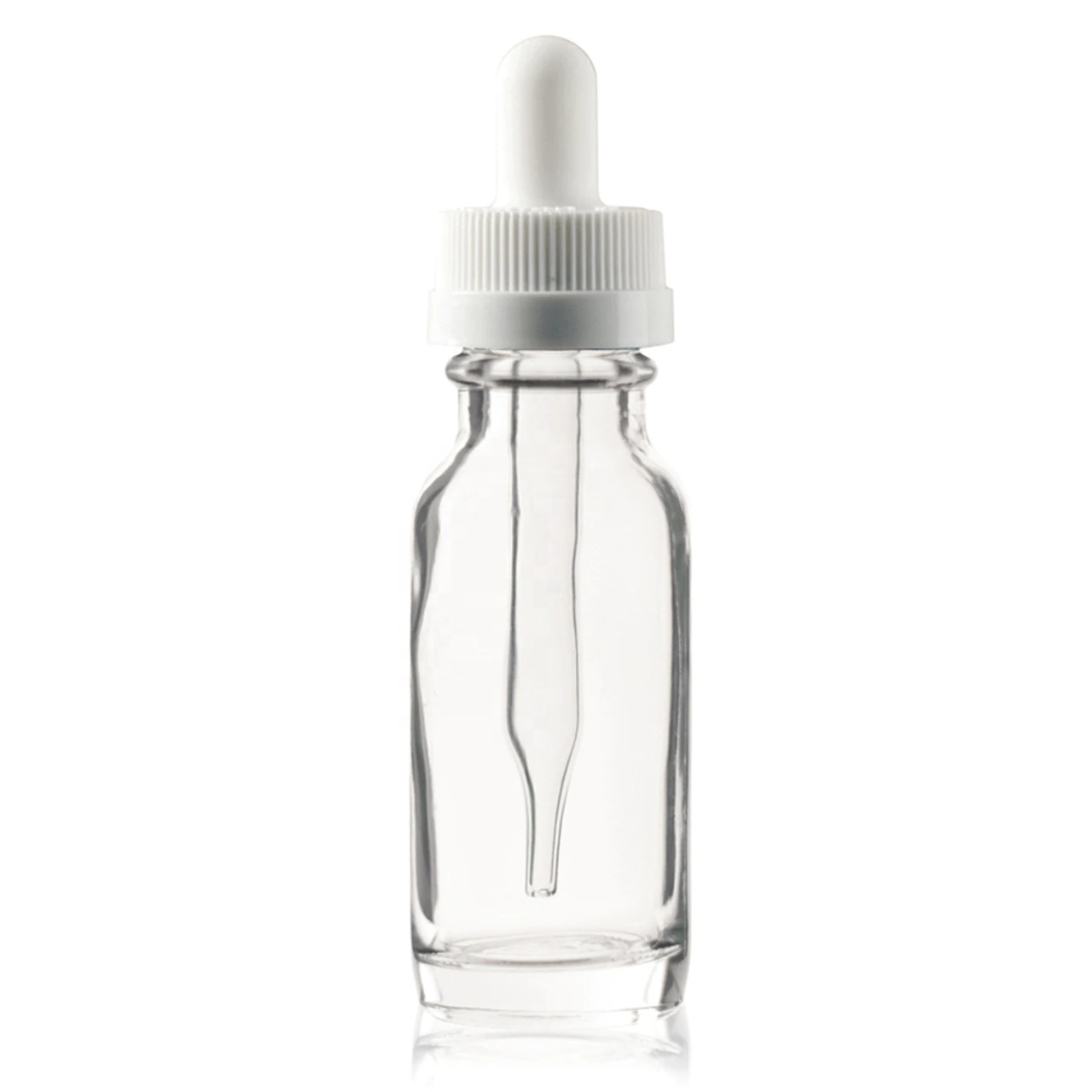 30ml glass bottle with white/ black dropper