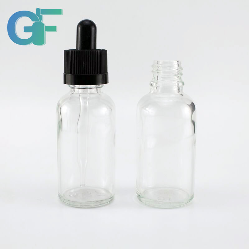 30ml glass dropper bottle with childproof cap