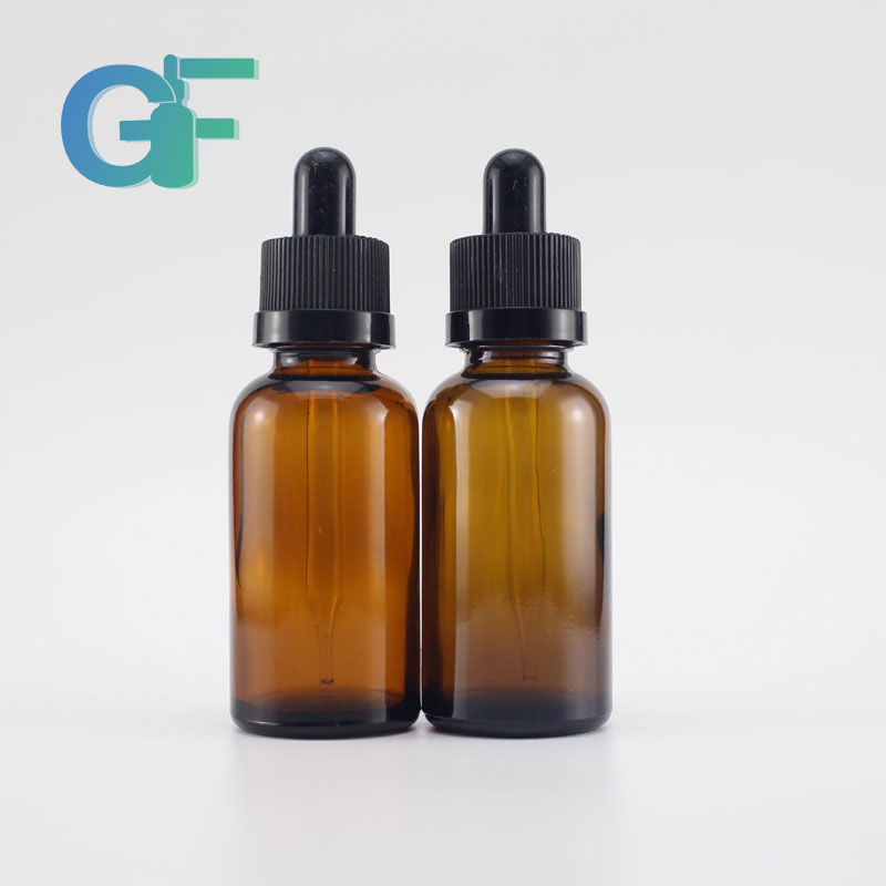 30ml glass dropper bottle with childproof cap