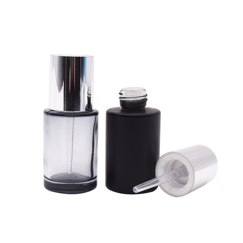 30ml glass dropper bottles self-priming pump essence oil bottle refillable perfume bottle