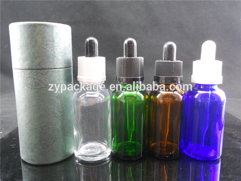 30ml glass dropper bottles wholesale for e liquid with packing tube box
