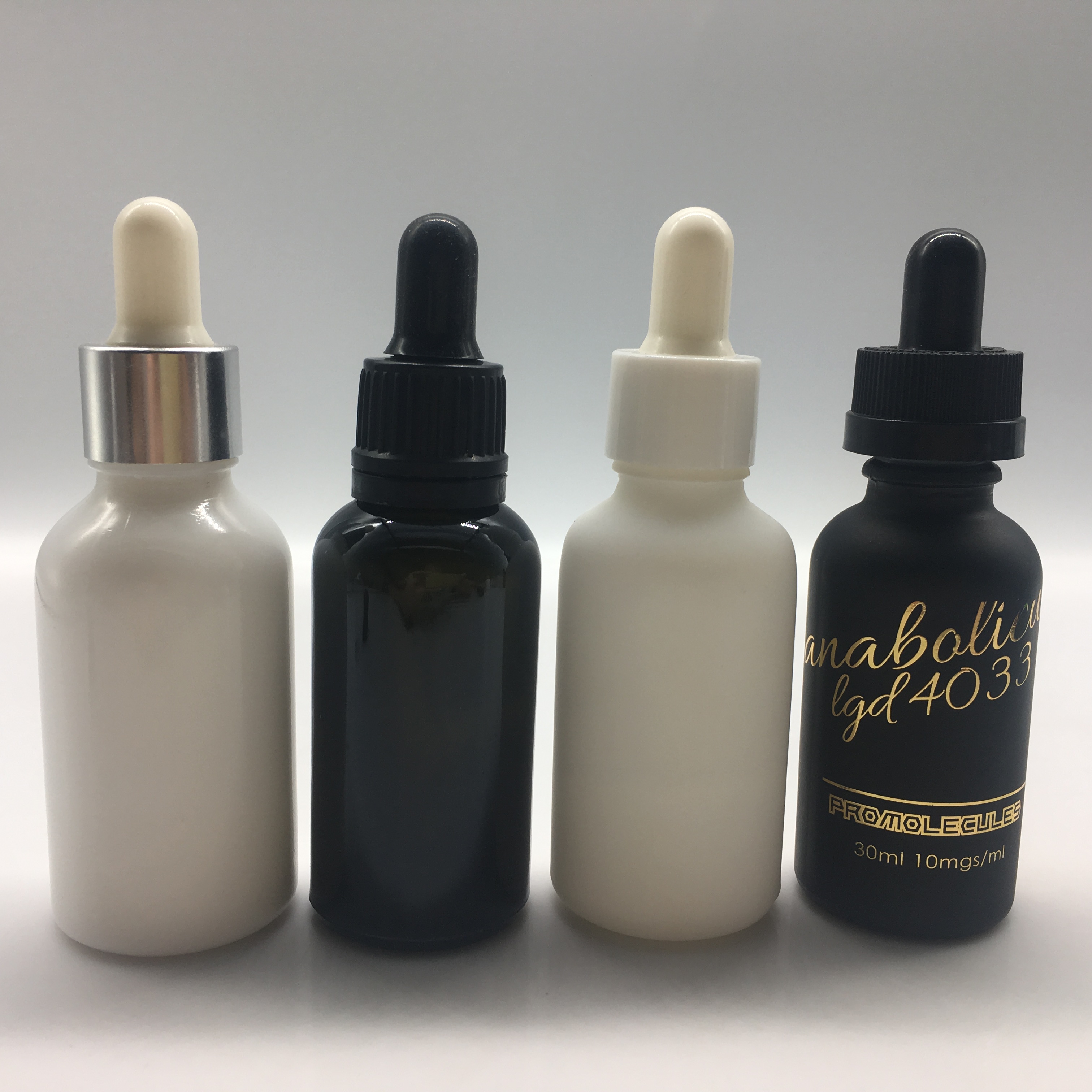 30ml glass dropper bottles wholesale for e liquid with packing tube box