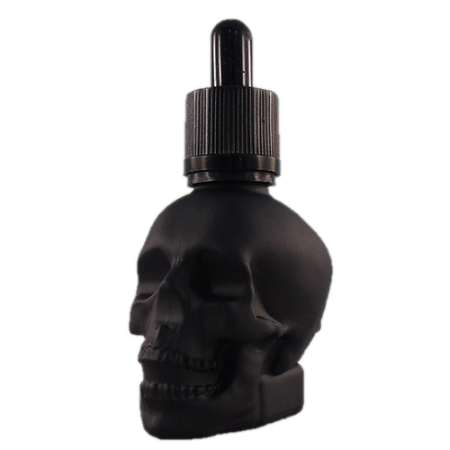 30ml glass oil bottles skull head oil bottles black matte skull bottles 30ml