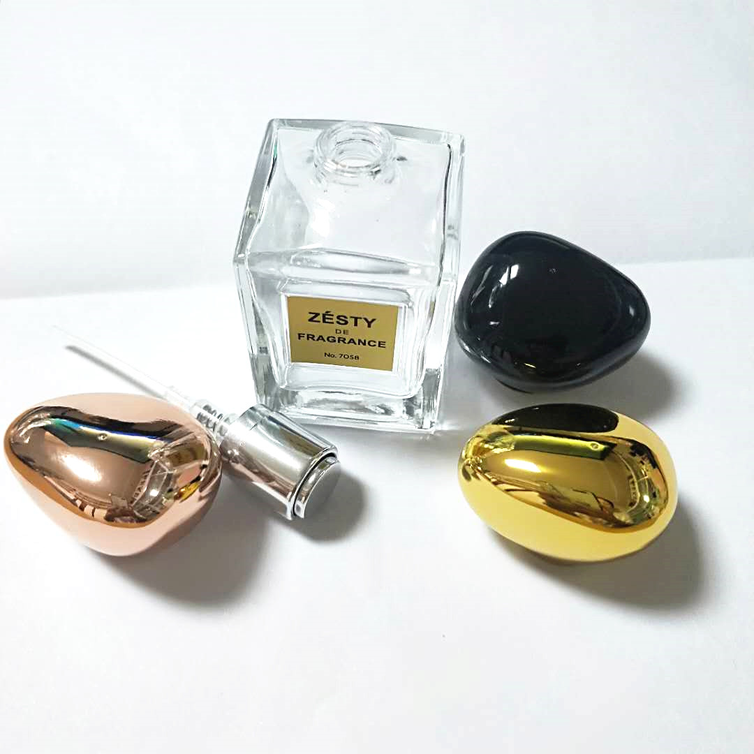 30ml gold cap square perfume glass bottle