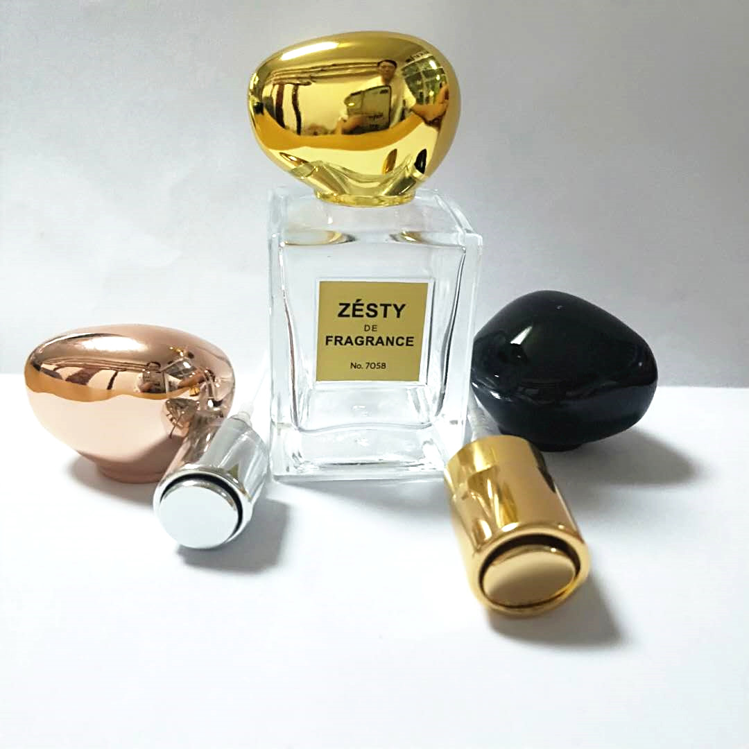 30ml gold cap square perfume glass bottle