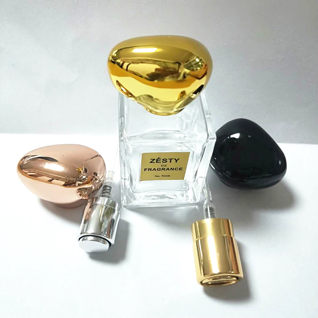 30ml gold cap square perfume glass bottle