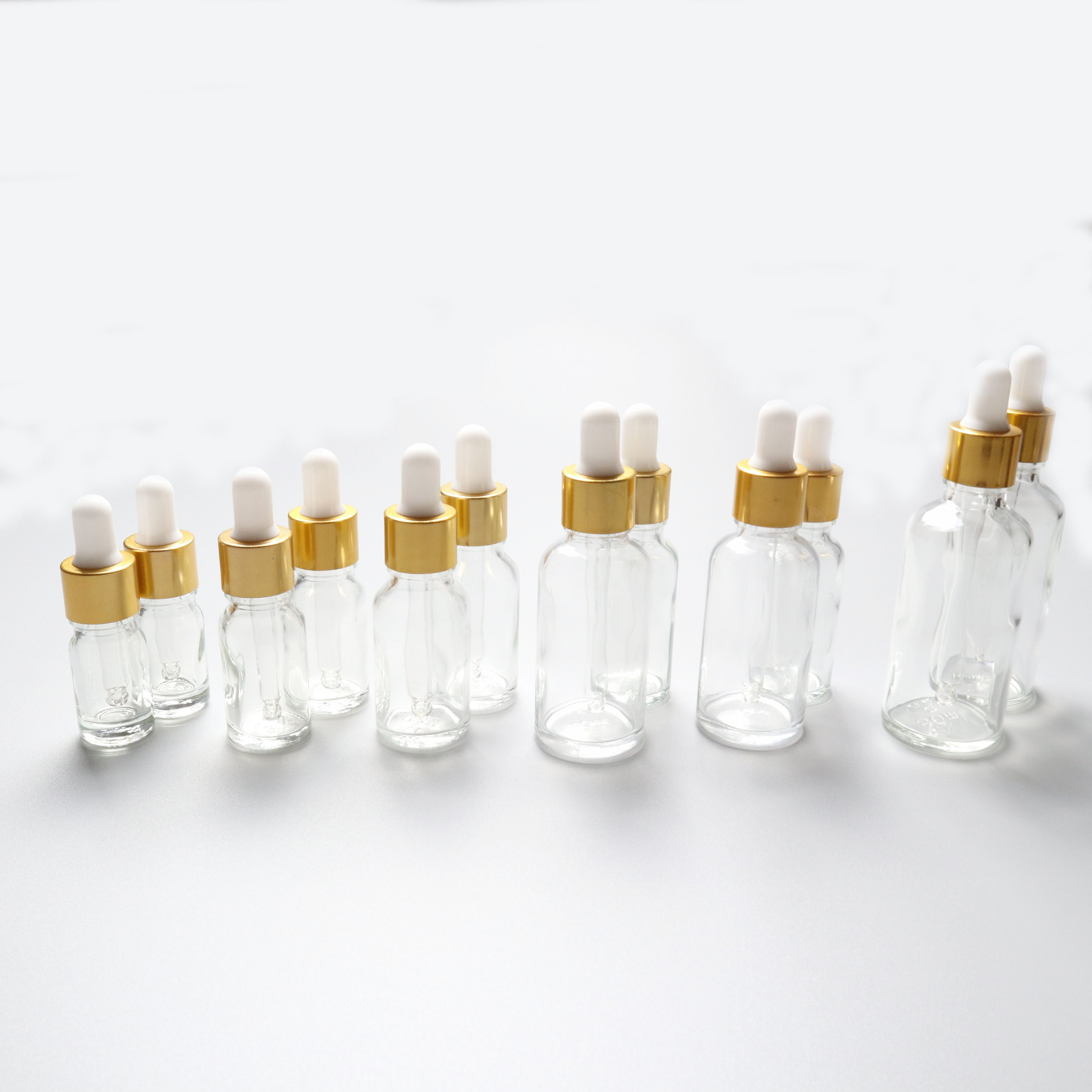 30ml gray clear 1 oz  bottle with dropper