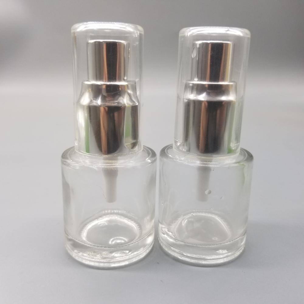 30ml hot sale square essential oil bottle with golden alumina dropper