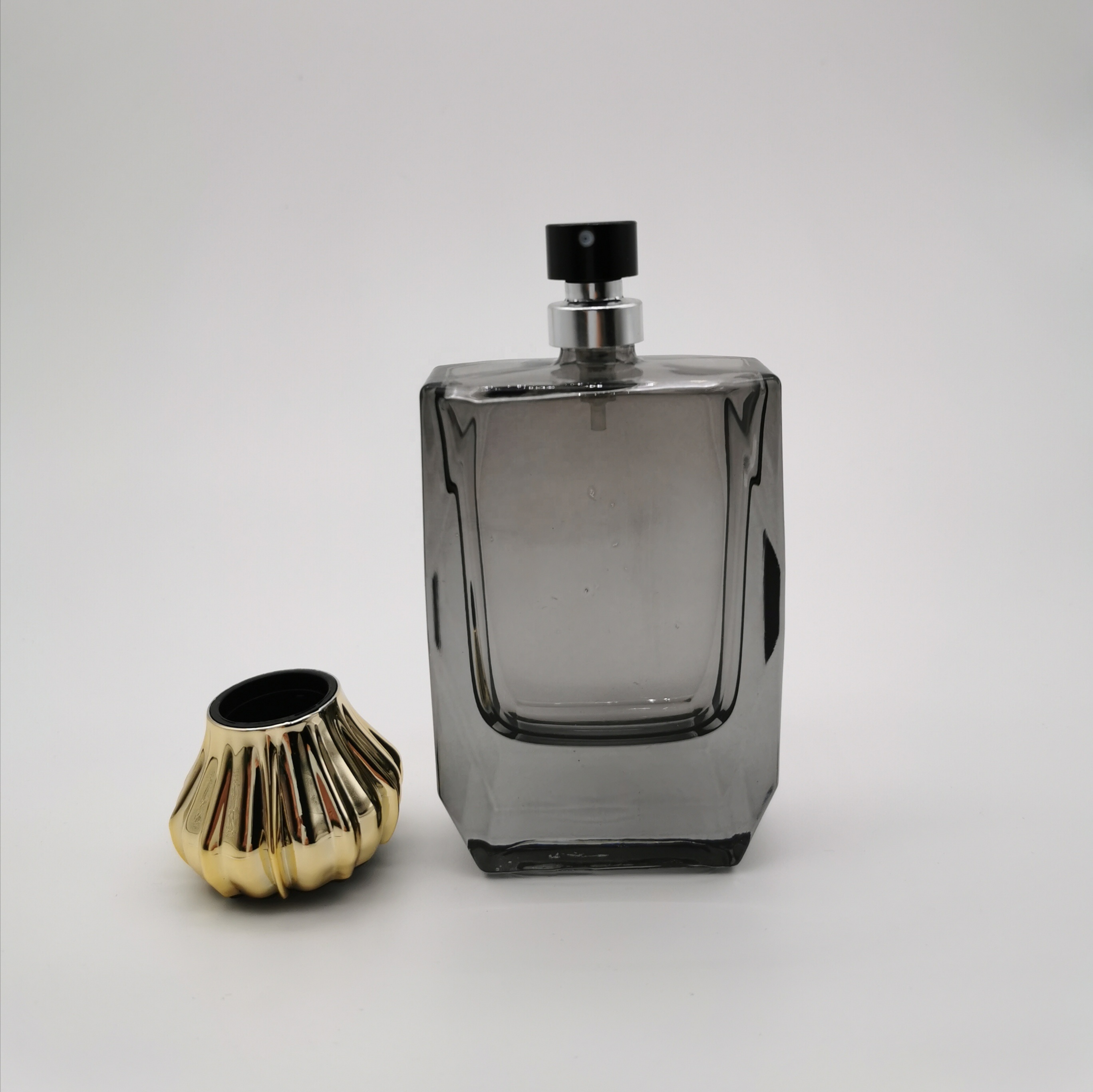 30ml hot selling empty gray square paint craft perfume bottle