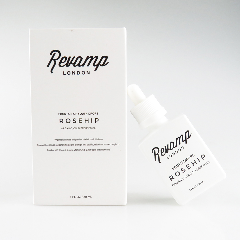 30ml matt frosted white rectangle glass dropper bottle with printing paper box