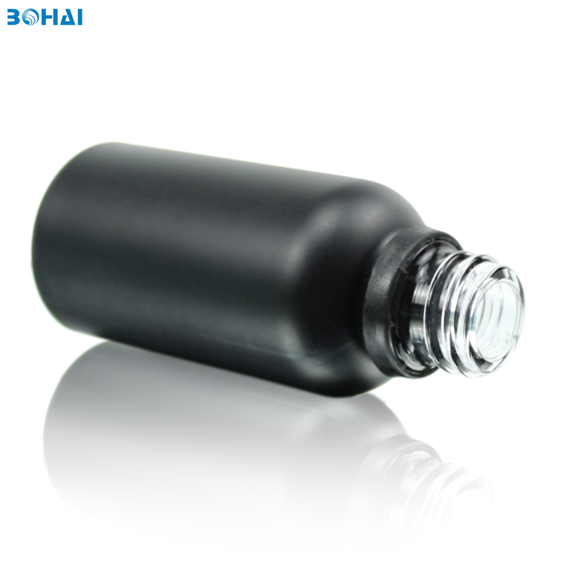 30ml matte black child-proof dropper bottle essential oil empty amber glass bottles