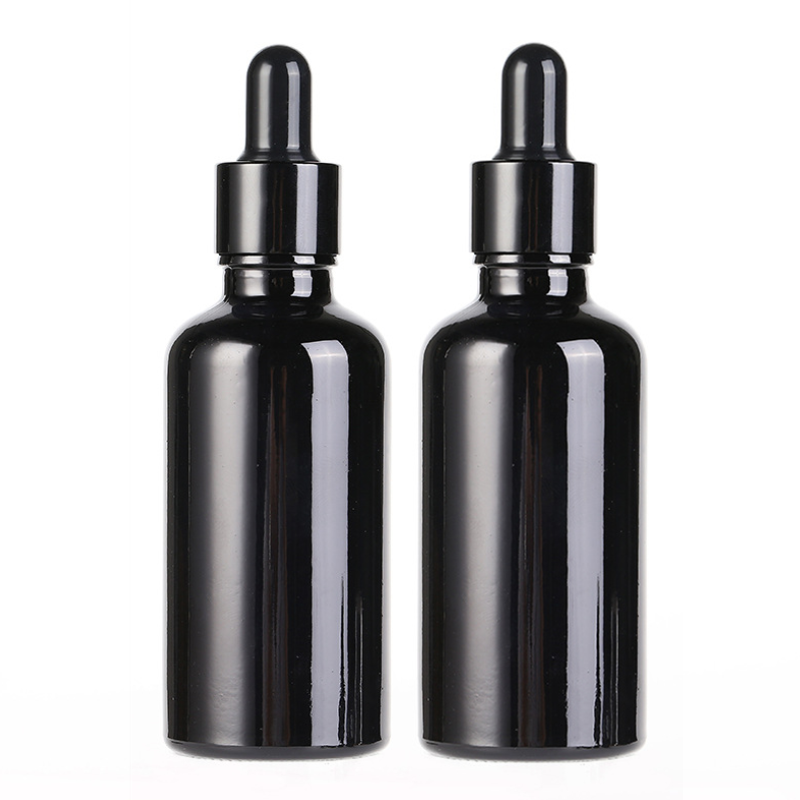 30ml matte black essential oil bottle wholesale matte black gin bottle 100ml matte black glass bottle with dropper