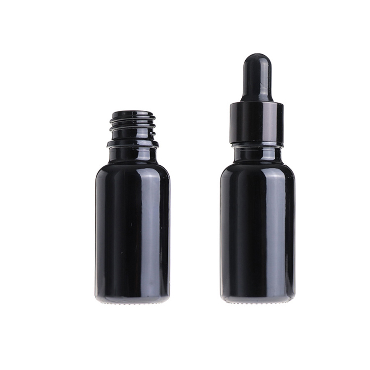 30ml matte black essential oil glass dropper Bottle for serum