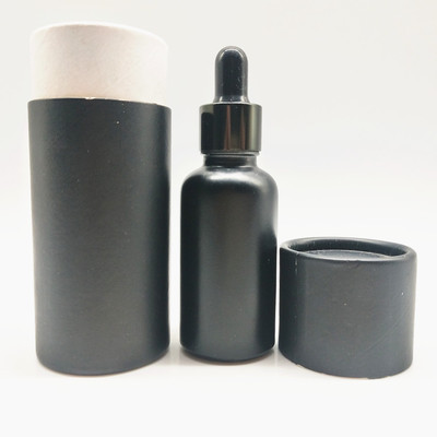 30ml matte black glass dropper bottles 1oz black frosted Glass Dropper Bottles with gold glass eye dropper