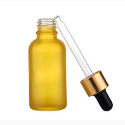 30ml matte frosted purple glass dropper bottle for skin care