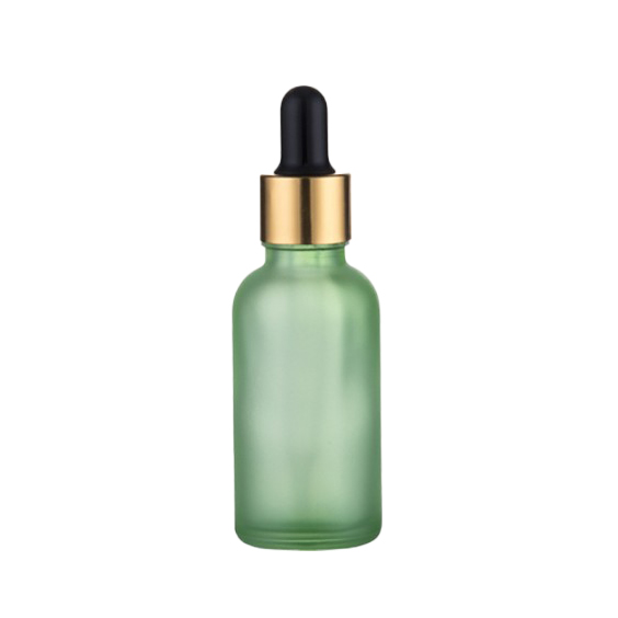 30ml matte frosted purple glass dropper bottle for skin care