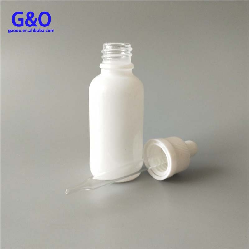 30ml matte/frosted white glass dropper bottle 30ml glass e liquid bottles