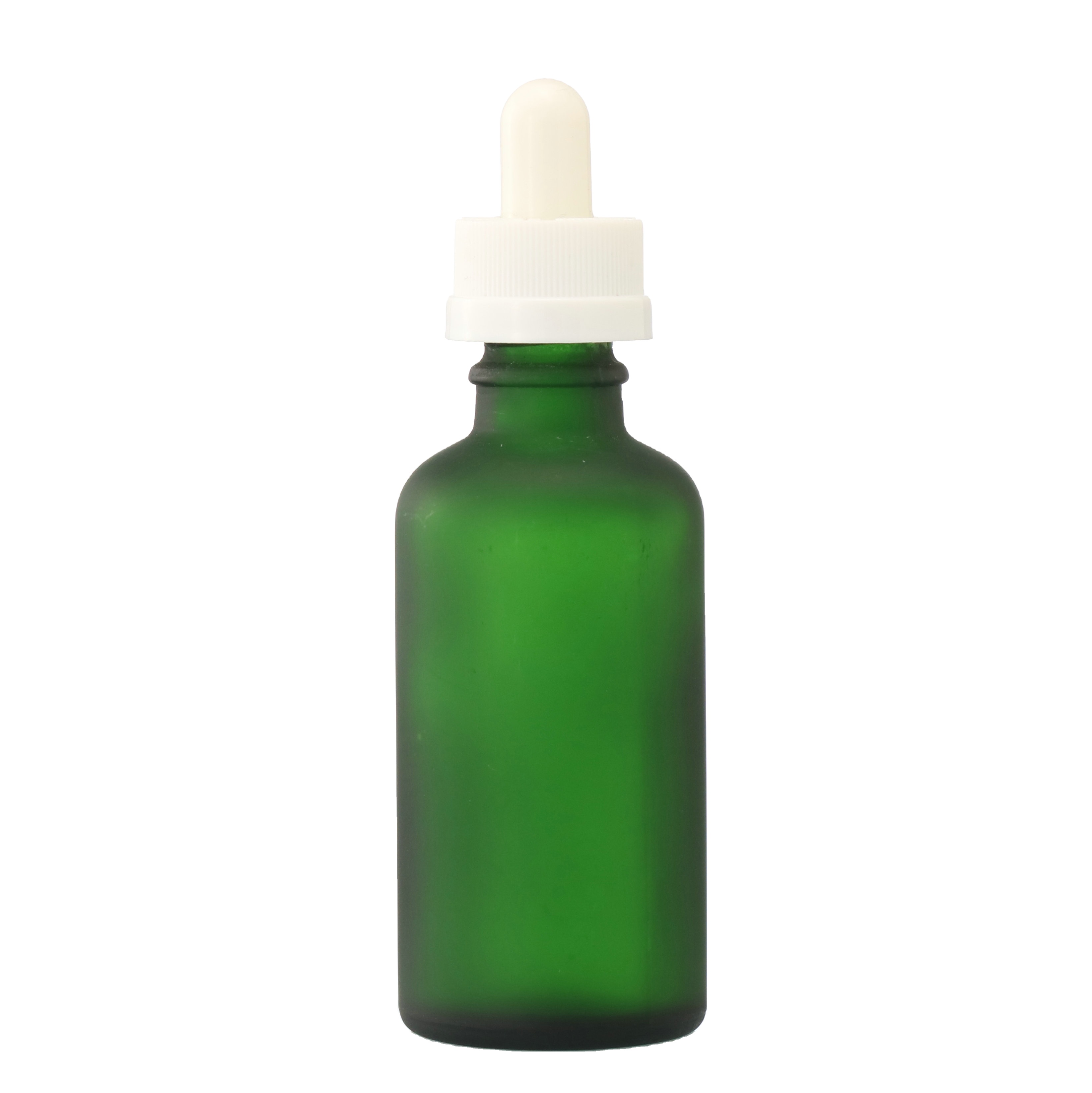 30ml matte glass dropper bottle with green dropper cap for cbd oil