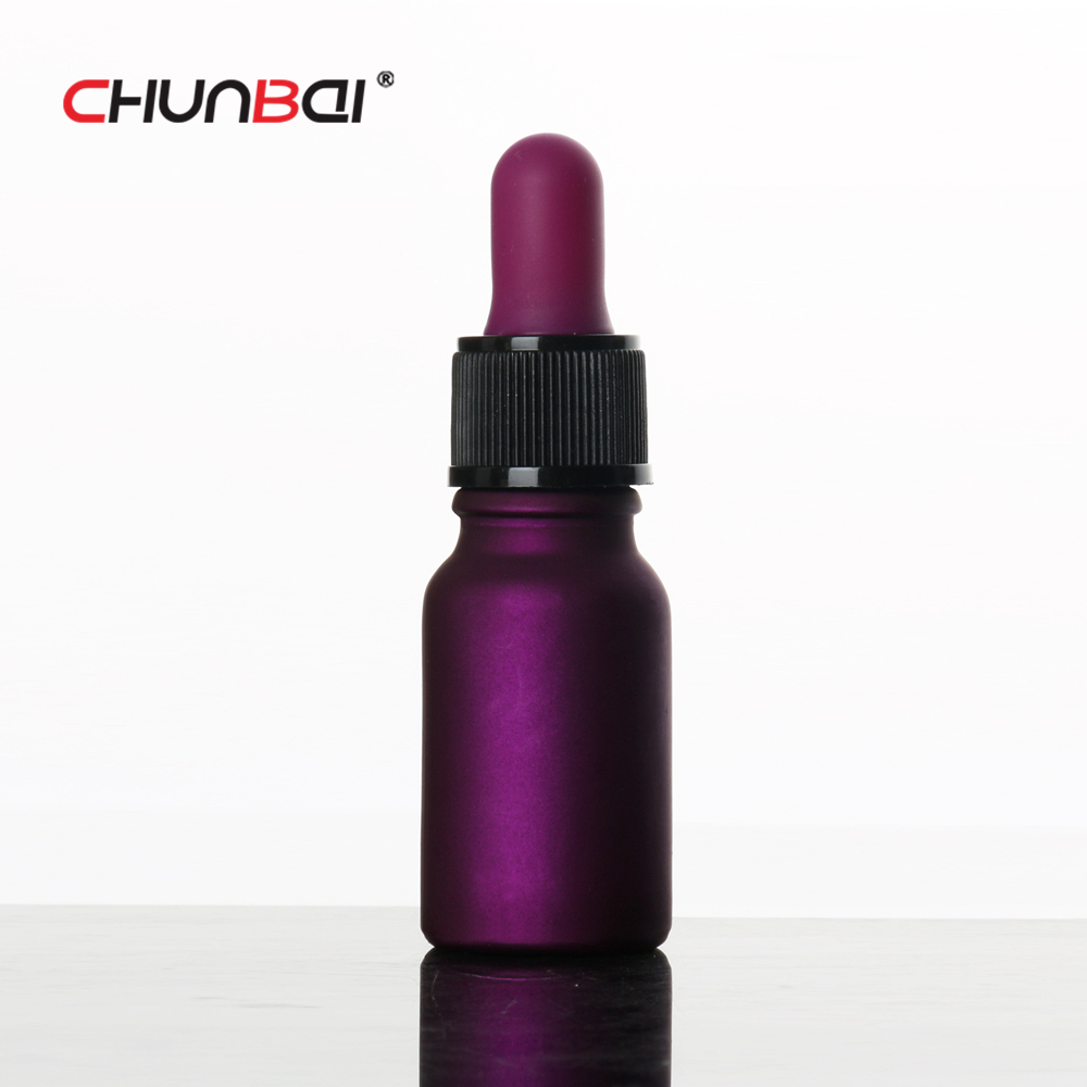 30ml matte glass dropper bottle with green dropper cap for cbd oil