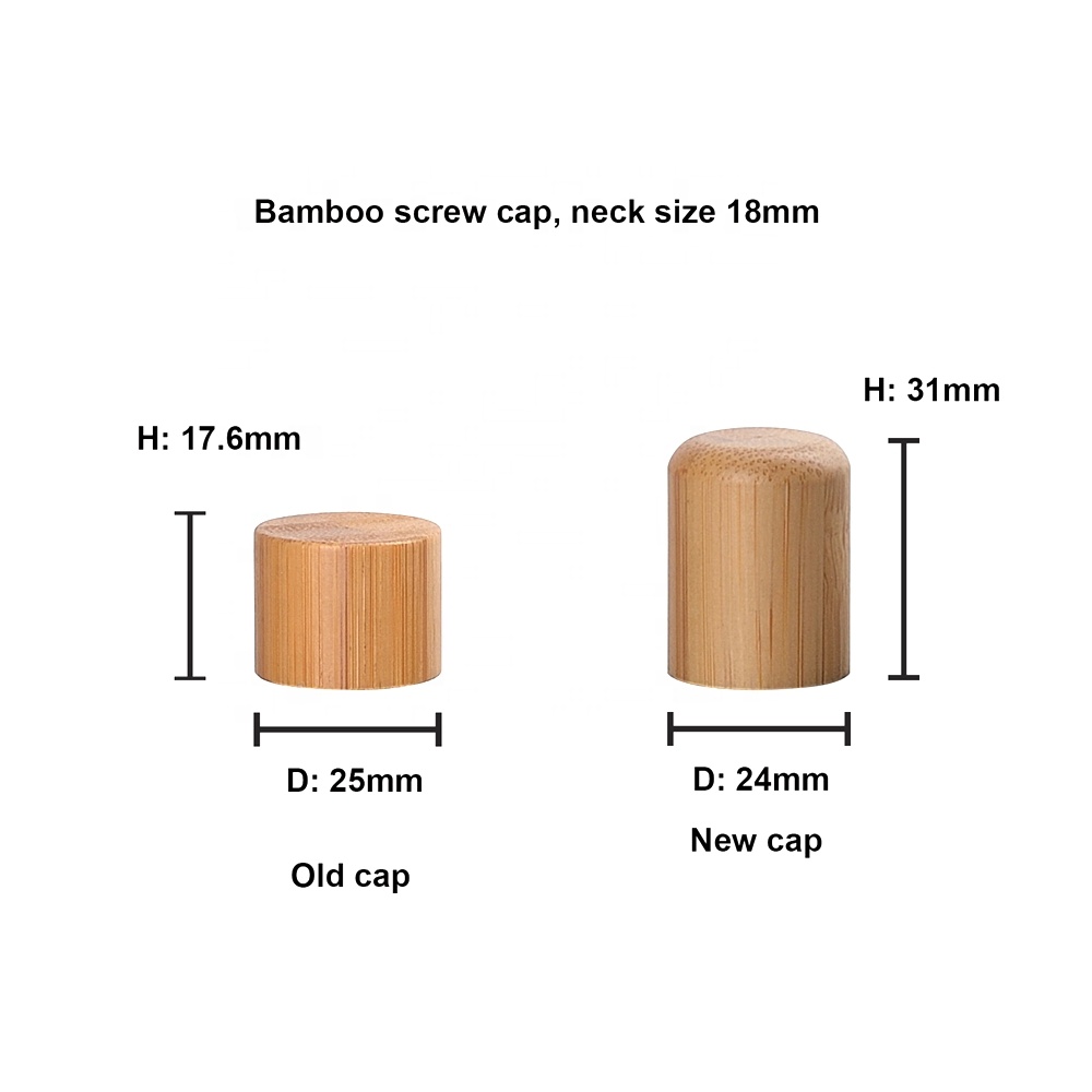 30ml opal white color glass essential oil bottle 1 oz cosmetic white glass bottle 30 ml with 18mm bamboo wood screw cap for oil