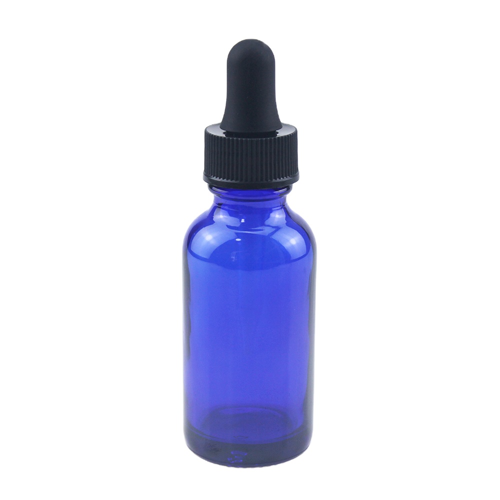 30ml plastic dropper empty small glass essential oil boston round bottle