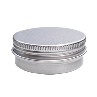 30ml silver aluminum cream lip balm tin jar with lid for cosmetic aluminium containers